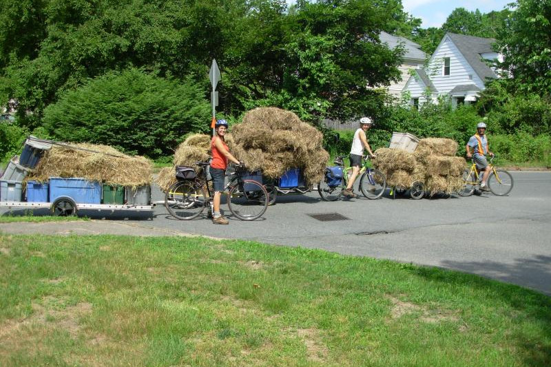 Hauling hay